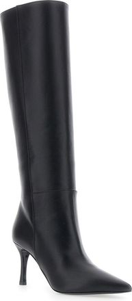 Pollini Womens Heeled Boots Black Leather
