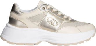 Liu Jo EVA 02 Sneakers - Dames - Sneakers - Beige - 38 EU - Leer - Schoenen