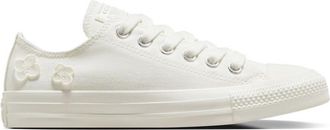 Converse Chuck Taylor All Star sneakers with flower embroidery in white