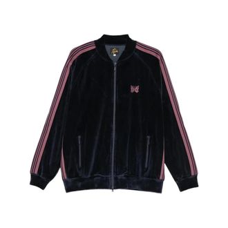 Needles Rib Collar Track Jacket - Heren - Sport - Blauw - Maat: XL Katoen