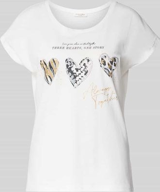 Christian Berg Regular Fit T-Shirt mit Viskose-Anteil in Offwhite, Gr&ouml;&szlig;e XXL