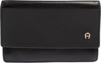 Aigner Black Leather Card Holder