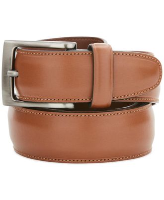 Perry Ellis Mens Bonded Leather Dress Belt