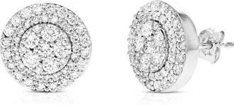 Vir Jewels 1.50 cttw Lab Grown Diamond Composite Earrings in Sterling Silver With Push Backs For Women