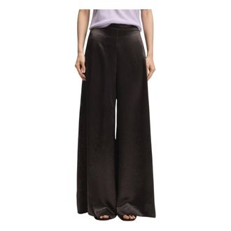 HUGO BOSS Broeken, Dames, Bruin, XL, Torcain Wijde Broek