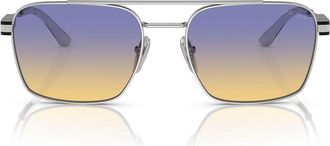 Prada Sunglasses Pr67 Zs 1 Bc06 Z Silver/Iris Gradient Unisex