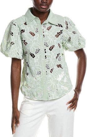 Gracia Lace Cutwork Shirt