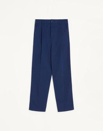Valentino Valentino Trousers in Cotton Gabardine