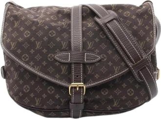 Louis Vuitton Pre-owned Vintage Monogram Canvas Shoulder Bag - Dames - Vintage Schoudertas - Bruin - ONE Size - Vintage