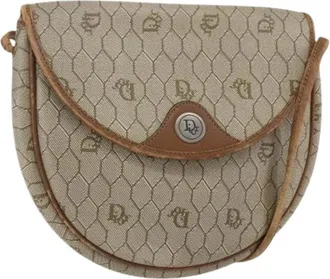 Dior Pre-owned Cross Body Bags, female, Beige, Size: ONE SIZE Pre-owned Vintage Shoulder Bag