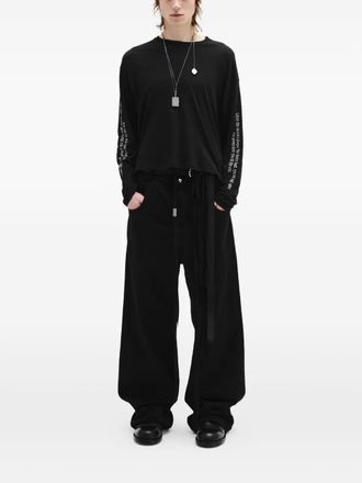 Ann Demeulemeester Michael jeans - men - Cotton - 44 - Black