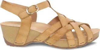 Dansko Womens Tinley Wedge Sandals In Tan