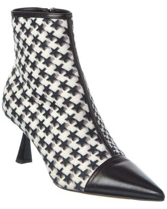 Jimmy Choo London Kix/Z Leather-Trim Bootie