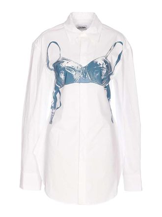 Jean Paul Gaultier White Shirt With Frontal Buttons Closure