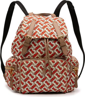 Burberry Pre-owned Burberry Medium TB Monogram Nylon Backpack Unisex V62HO6VC5B5WMKHN