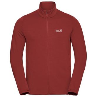 Jack Wolfskin Litestride Fullzip Fleecejacke f&uuml;r Herren | rot