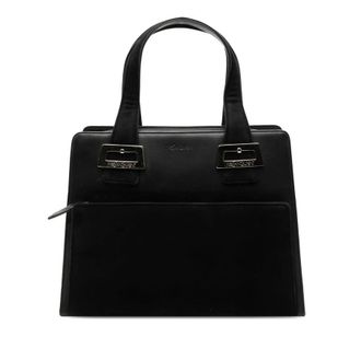 Saint Laurent Pre-owned Saint Laurent Leather and Tribute Suede Top Handle Bag UX64ES2W20M9FY7M