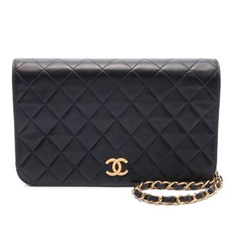 Chanel Vintage CC Quilted Lambskin Full Flap Bag