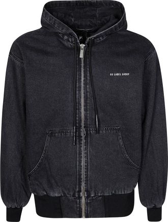 44 Label Group Felpa zip con Cappuccio - Heren - Vesten met rits - Blauw - S - Katoen - Hoodies & sweatvesten