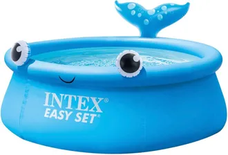 Intex Easy Set Ballena Piscina Autoportante Azul 880l