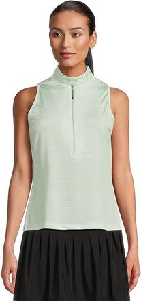 Jamie Sadock Monarch Print Sleeveless Top Womens Clothing Creme De Mint : MD, Polyester/Spandex
