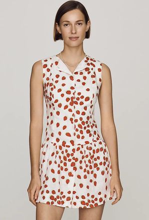 S/W/F Linen A-Line Mini Dress