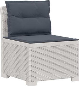 vidaXL Sill&oacute;n Individual De Jard&iacute;n Con Cojines Apariencia De Ratan Pp Vidaxl