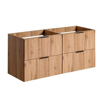 Petits Meubles Mueble bajo lavabo estratificado marr&oacute;n