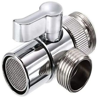 OEM V&aacute;lvula Desviadora De Fregadero De Cocina De Lat&oacute;n Cromado Pulido Para Ducha De Mano O Grifo De Lavabo De Ba&ntilde;o, Pieza De Repuesto, Adaptador De Mangue