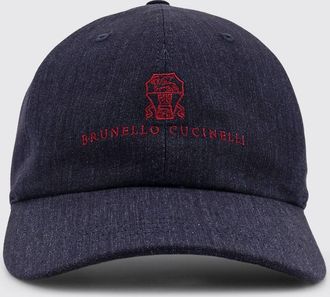 Brunello Cucinelli Cappello Brunello Cucinelli in lino con logo ricamato