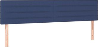 vidaXL Cabecero con led de tela azul 200x5x78/88 cm Vidaxl