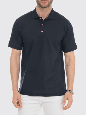 Kiton Short-Sleeved Polo Shirt in 100% Cotton with a Classic Collar