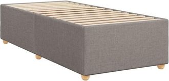 vidaXL Estructura De Cama Sin Colch&oacute;n Tela Gris Taupe 80x200 Cm Vidaxl