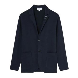 Lardini Blazers, male, Blue, Size: XL Giacca in maglia a 2 bottoni