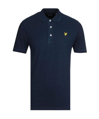 Lyle & Scott Mens Indigo Polo Shirt - Navy - Size Small