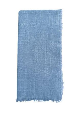 Anaya with Love Cotton Gauze Fringe Napkins- Set of 4 in Mist Blue at Nordstrom