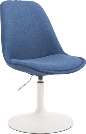 Clp Silla De Comedor Maverick En Tela Azul Blanco