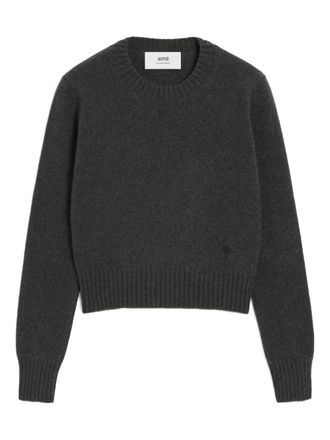Ami Ami de Coeur sweater - unisex - Cashmere/Wool - L - Grey