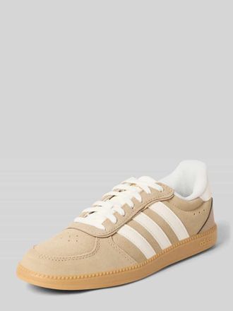 adidas Sneaker aus Leder mit Schnürung Modell BREAKNET SLEEK in Sand, Größe 36,5