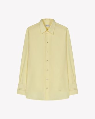 Serena Bute Cotton Oversized Shirt - Butter Yellow