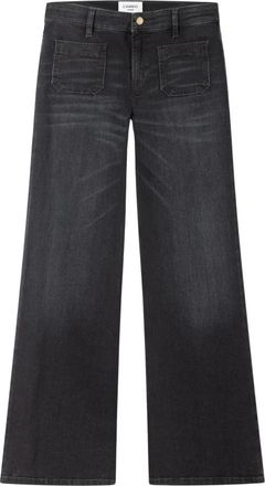Cambio Amara Wide Leg Jeans - - Jeans - Donna - Nero - L L33