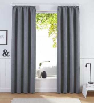 Bruno Banani Verdunkelungsvorhang »Bela« Kräuselband 1 Stk. tlg. blickdicht, meliert, verschiedene Grössen