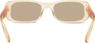 Miu Miu Eyewear 08ZS rectangle-frame sunglasses - Gold
