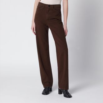 Christophe Lemaire Brown twill trousers
