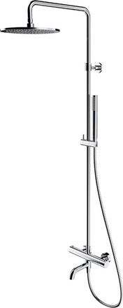 Omnires Omnires Y - Conjunto De Ducha Con Termostato Para Ba&ntilde;era, Di&aacute;metro 25 Cm, Cromo Y1234cr