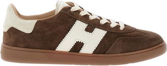 Hogan Low-Top Sneakers with Contrasting White Accents and Prominent H Logo