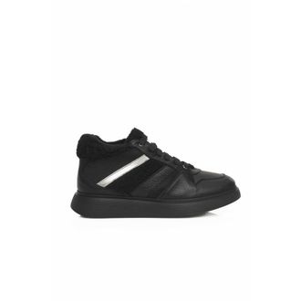 Cerruti Black Cowhide Women Platform Womens Sneaker