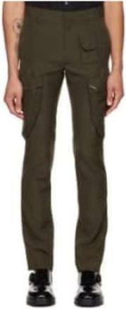 Givenchy MenS Military Green Slim Trousers With Side Pockets, Size 32
