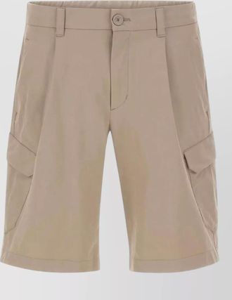 Herno utility bermuda shorts belt loops cargo pockets