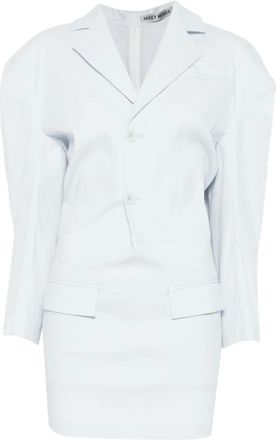 Issey Miyake Like Torso blazer met gekerfde revers - Blauw